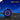 Dynamic image of a G1 hoverboard wheel with colorful LED lighting, showcasing a sleek blue Galaxy pattern. The background features a stylized blue digital grid, emphasizing a stylish, high-tech ride.