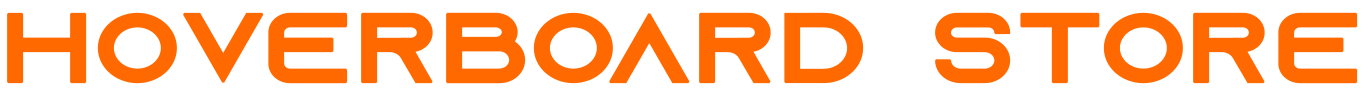 Orange 'HOVERBOARD STORE' text on a black background