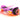 Pink hoverboard with glowing wheels on a white background