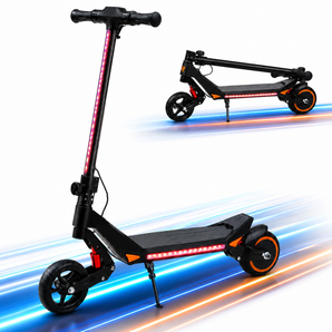 Revix S200 Kids Electric Scooter – LED Lights, Front & Rear Suspension, Foldable Design, Ages 6+