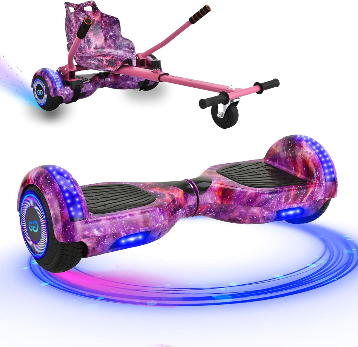 6.5″ Hoverboard & Hoverkart Bundle – Dual 150W | Ages 14+