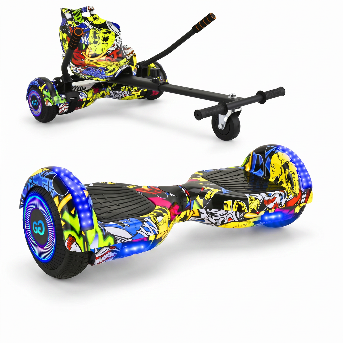 6.5″ Hoverboard & Hoverkart Bundle – Dual 150W | Ages 14+