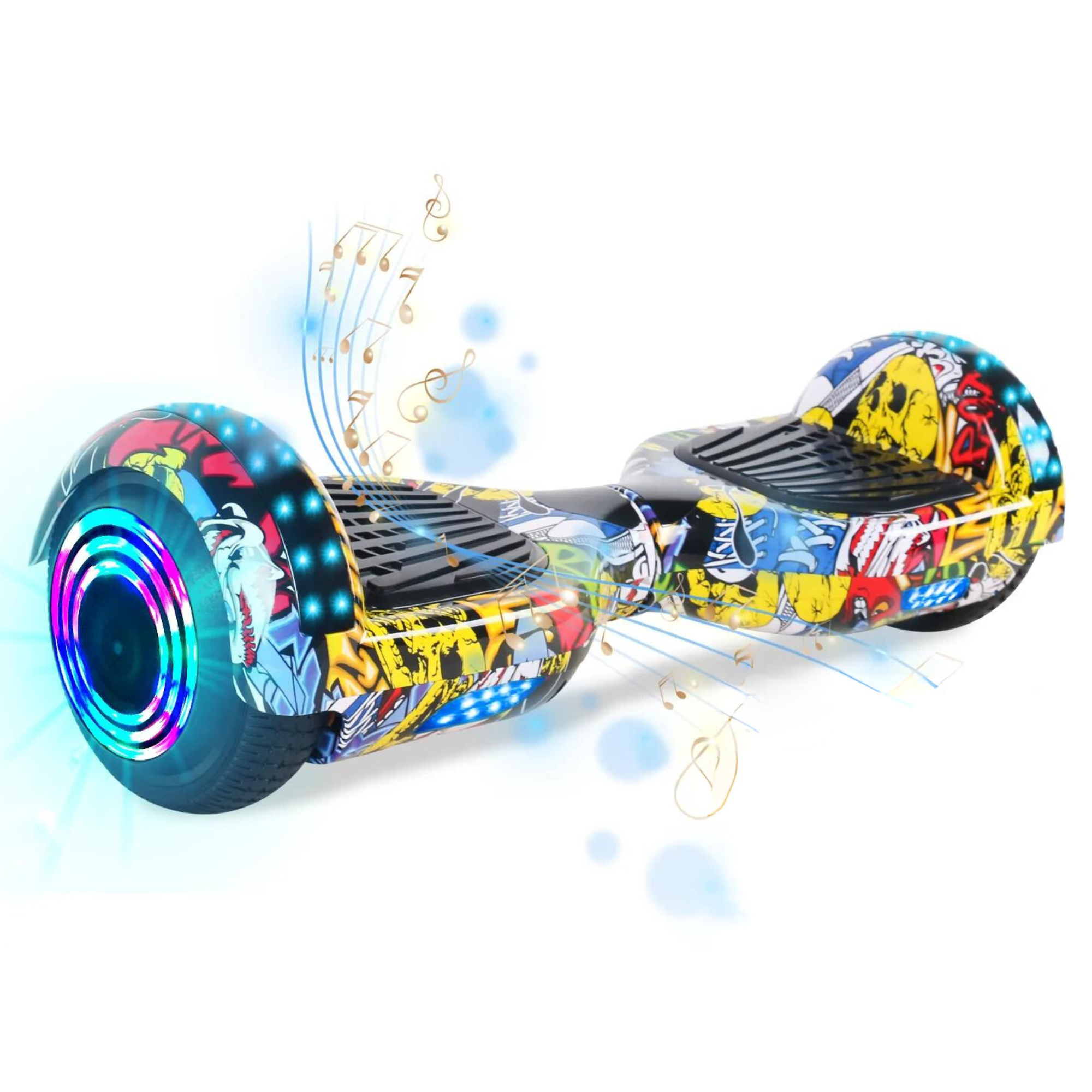 Graffiti Yellow N1 Windgoo Hoverboard | From Hoverboard Store