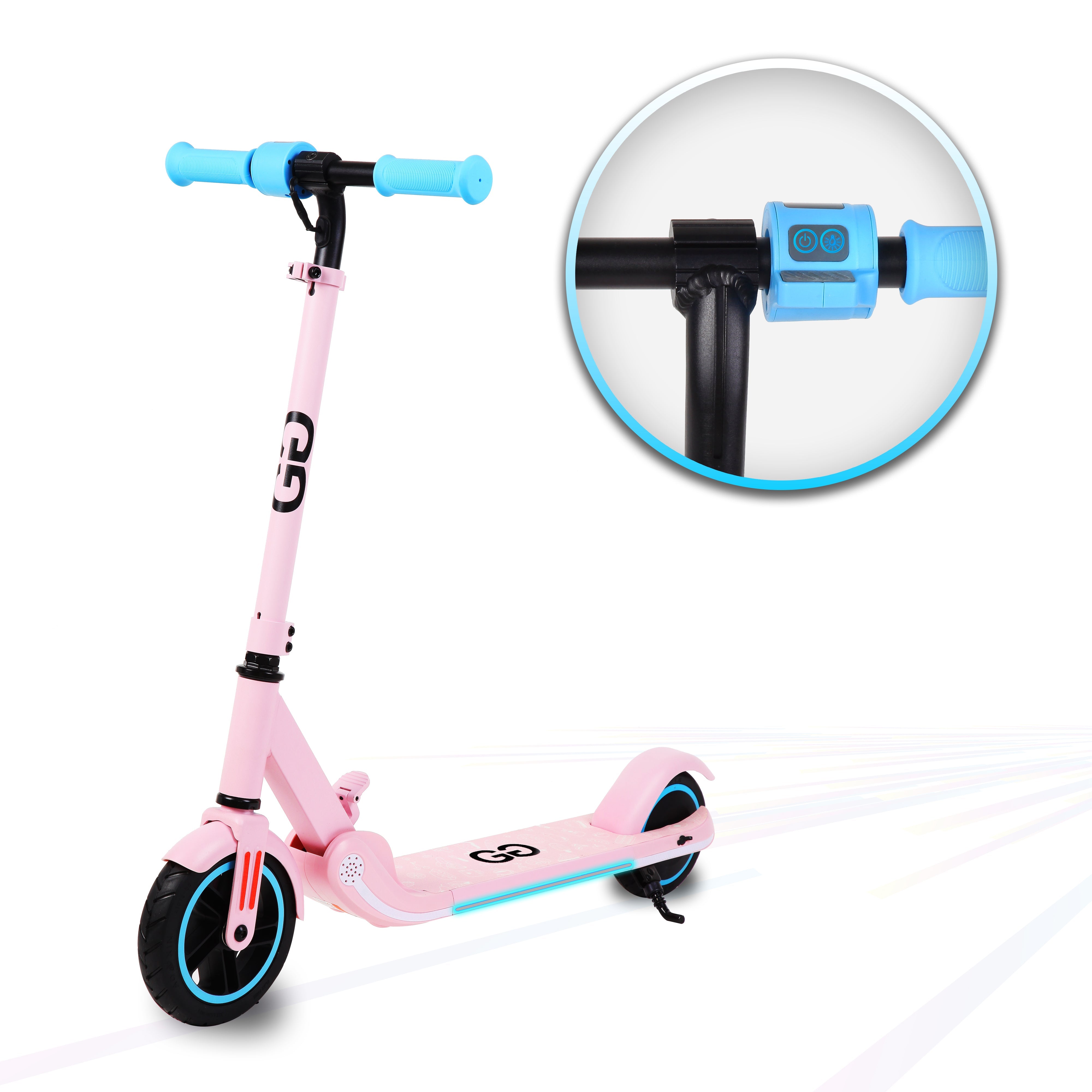 Vibrant Pink X1 Kids Electric Scooter at Hoverboard Store