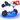 All Terrain Chrome Blue Hoverboard + Hoverkart Bundle